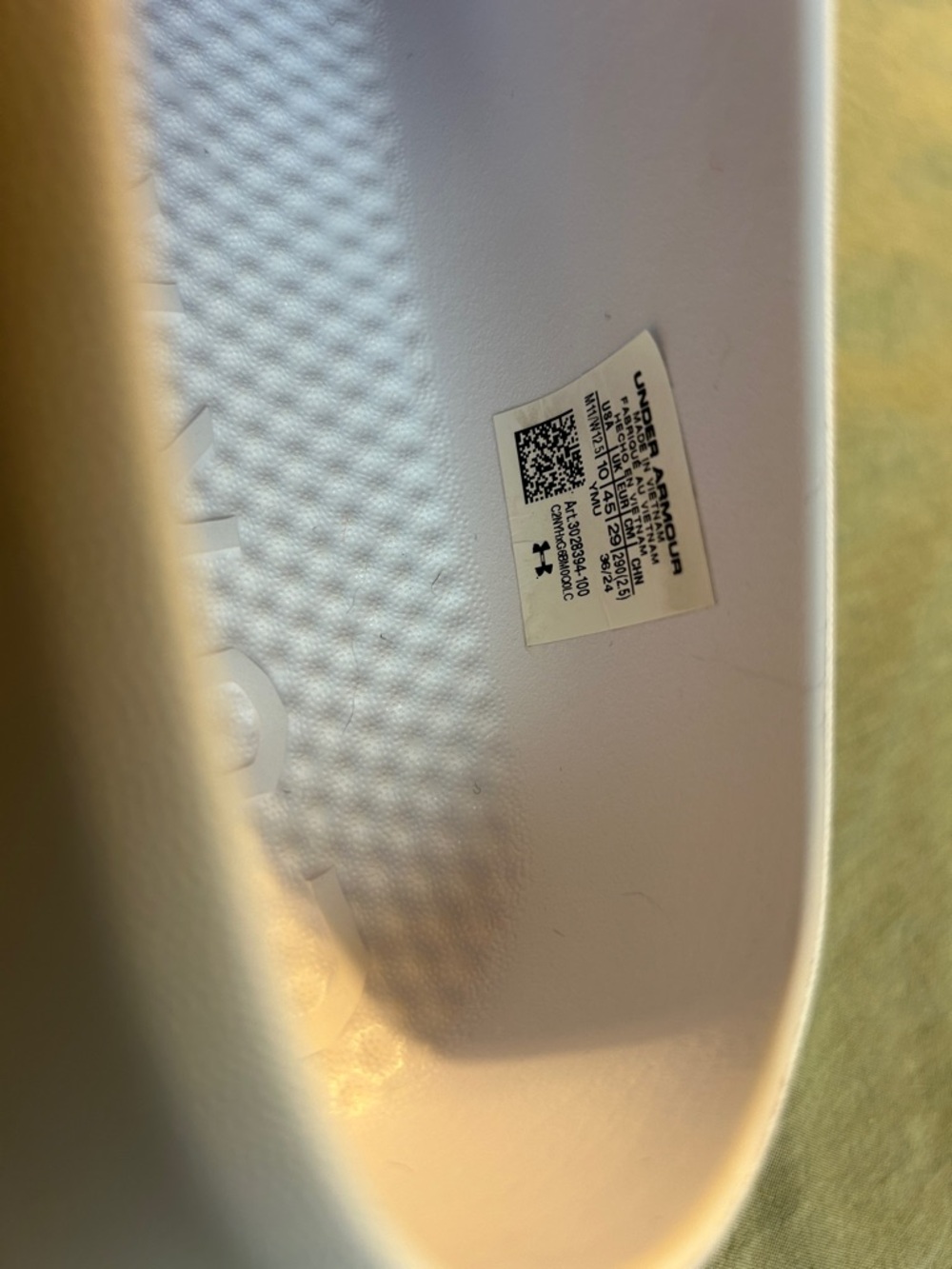 Under Armour Curry White Slip-On Water-Friendly Shoes - Picture 5 of 6